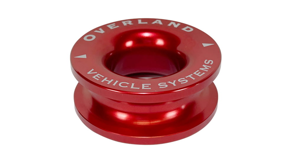 Overland Vehicle Systems Recovery Ring 2.5in 10 lb with Storage Bag, Red, 19240005
