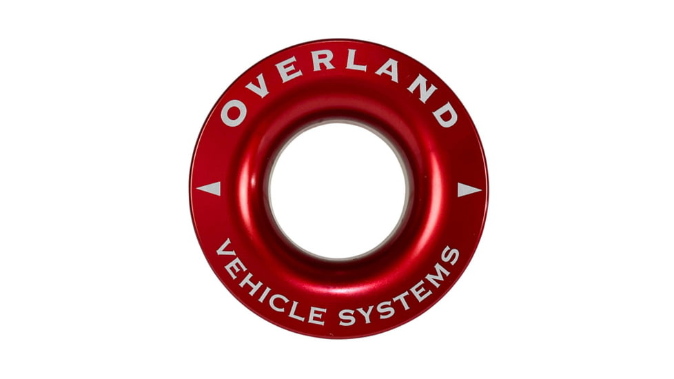 Overland Vehicle Systems Recovery Ring 2.5in 10 lb with Storage Bag, Red, 19240005