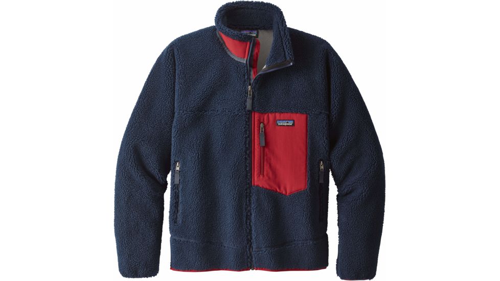 Patagonia Classic Retro-X Jacket - Men's-Large-Navy Blue/Classic Red
