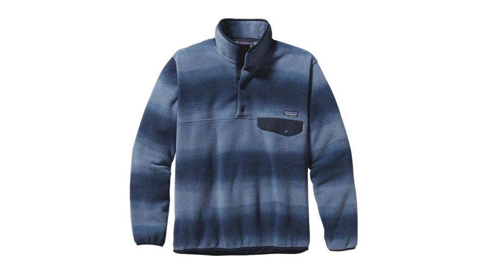 Patagonia Lightweight Synchilla Snap-T Pullover - Men's-Hand Dipped/Navy Blue-Small