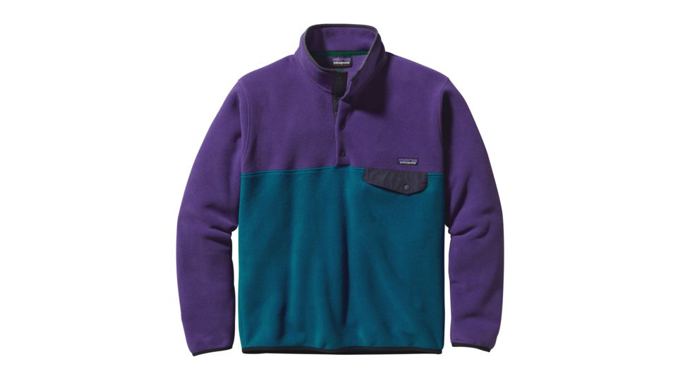 Patagonia Lightweight Synchilla Snap-T Pullover - Mens-Underwater Blue/Purple-Large