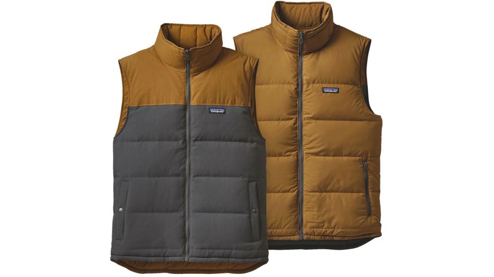Patagonia Reversible Bivy Down Vest - Men's -Forge Grey-X-Small
