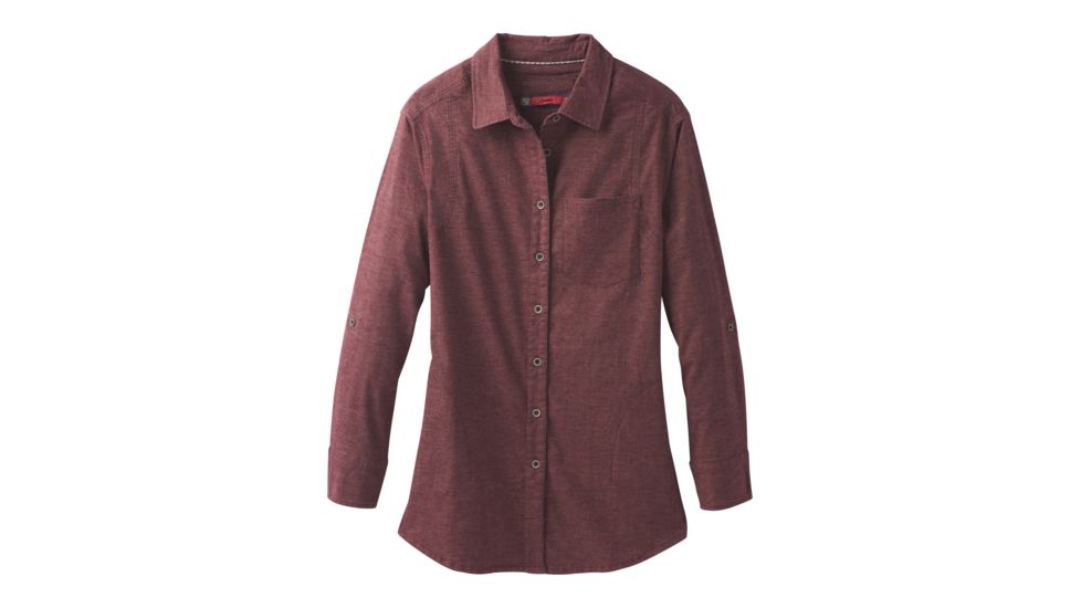 prAna Aster Tunic Casual Shirt - Womens, Wedged Wood, X-Large, W23180502-WDWO-XL