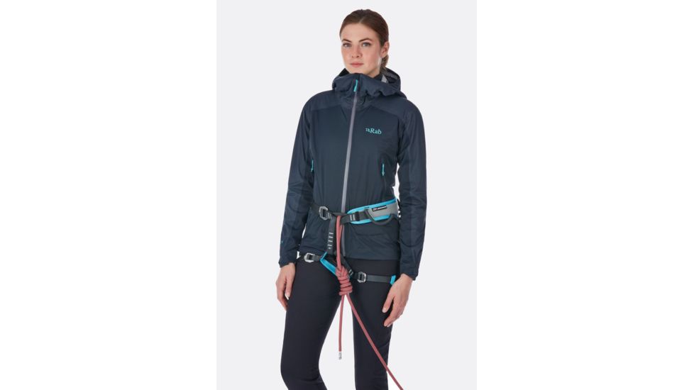 Rab Kinetic Alpine Jacket - Womens, Beluga, 8, QWF-76-BE-08