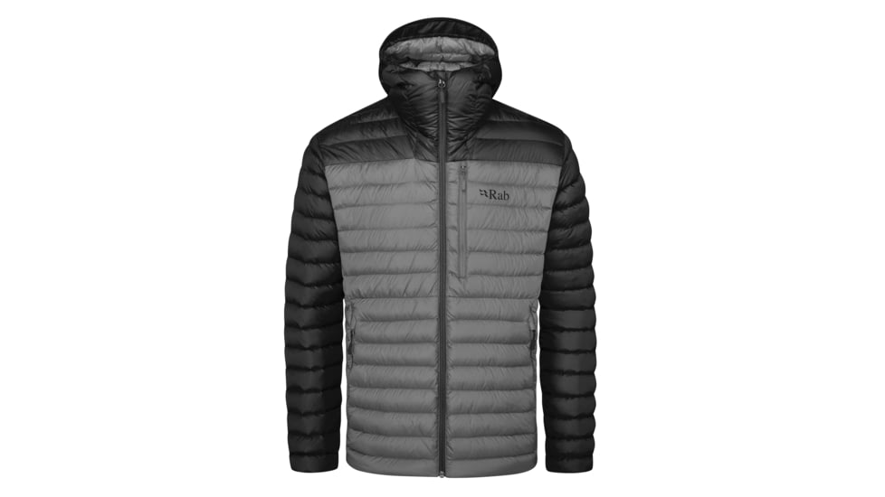 Rab Microlight Alpine Jacket - Men's, Black/Graphene, â Mens Clothing Size: Extra Large, Sleeve 