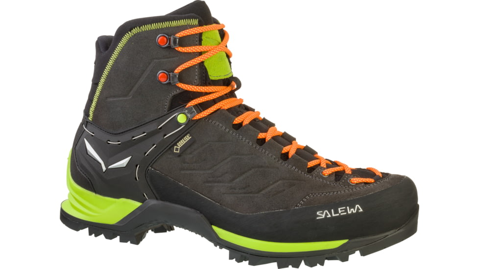 Salewa Mountain Trainer Mid GTX Backpacking Boots - Men's, Black/Sulpher Spring, 9.5, 401674