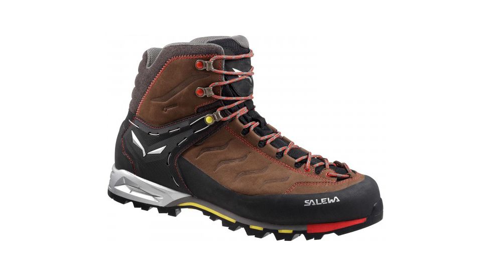 Salewa Mountain Trainer Mid GTX Backpacking Boots - Men's, Brown/Yellow, 9, 297664-DEMO