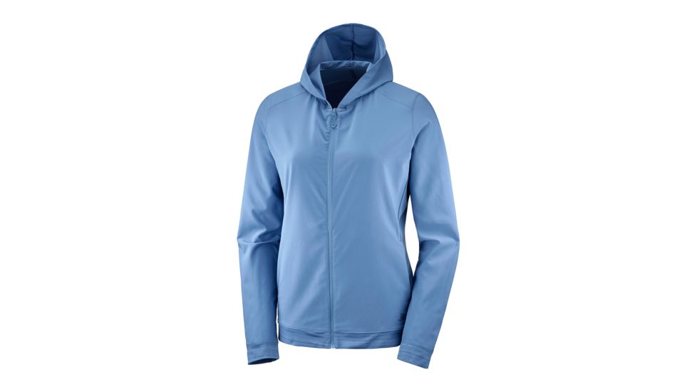 Salomon Comet FZ Hoodie - Women's, Copen Blue, Medium, — Womens