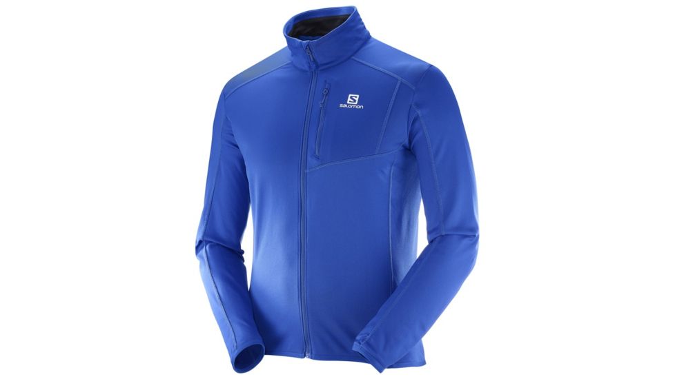 Salomon Discovery Full Zip Fleece Jacket - Mens, Dress Blue, Large L39726100-L