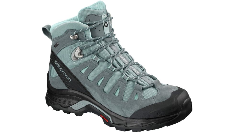 Salomon Quest Prime GTX Backpacking Boot - Womens, Lead/Stormy Weather/Eggshell Blue, Medium, 5, L40463600-5