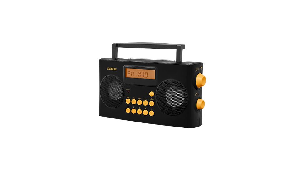 Sangean AM/FM-RDS Portable Radio Specially Designed for the Visually Impaired with Helpful, Black, PR-D17