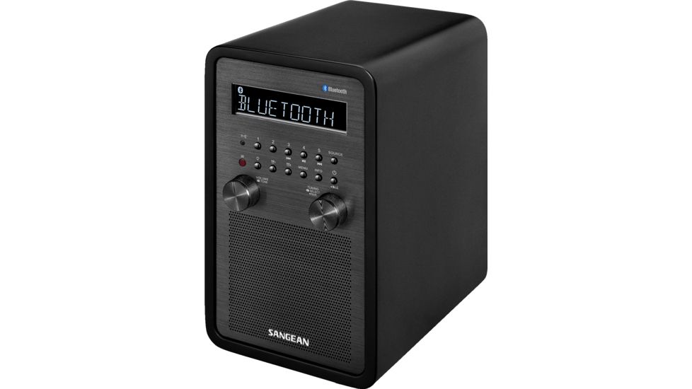Sangean FM-RBDS/AM/Bluetooth Stereo Table Top Radio, Black, Med WR-50P