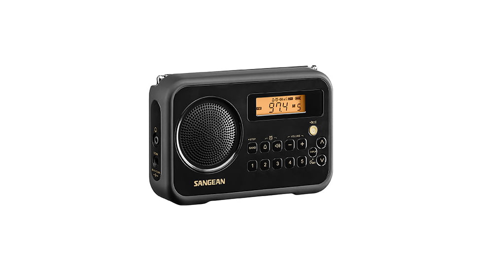 Sangean FM-Stereo / AM Digital Tuning Portable Radio, Black, SG-104