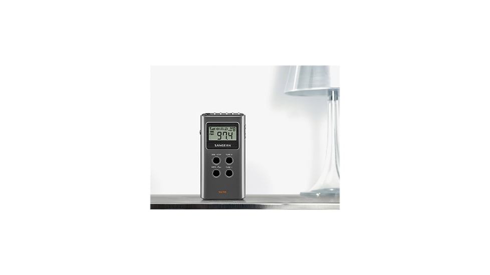 Sangean FM-Stereo / AM Pocket Radio, Dark Gray, SG-110