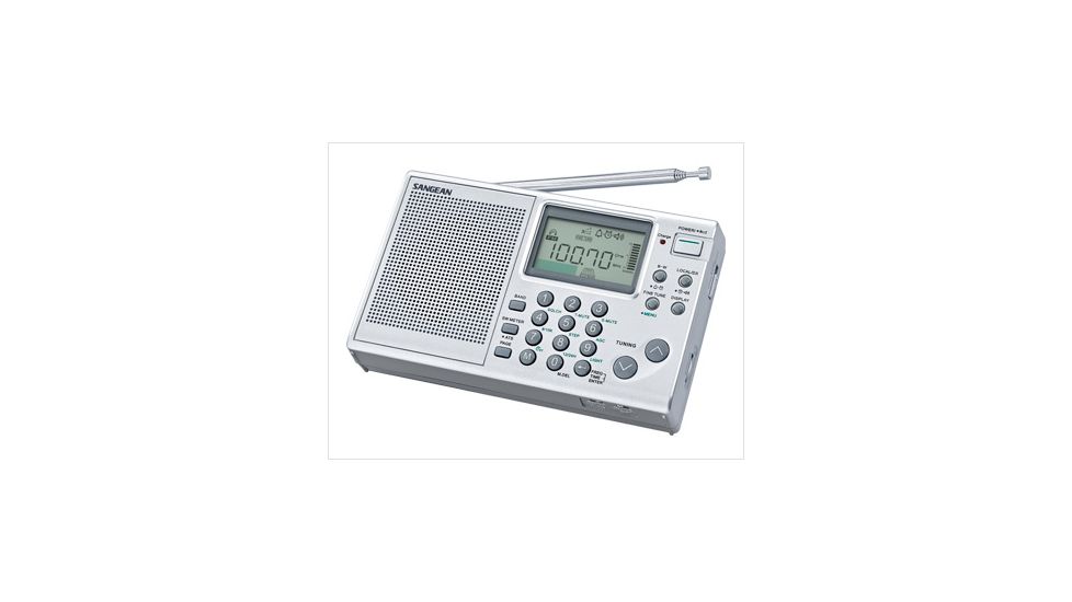 Sangean FM - Stereo / AM / SW World Band Radio, Silver, Small, ATS-405