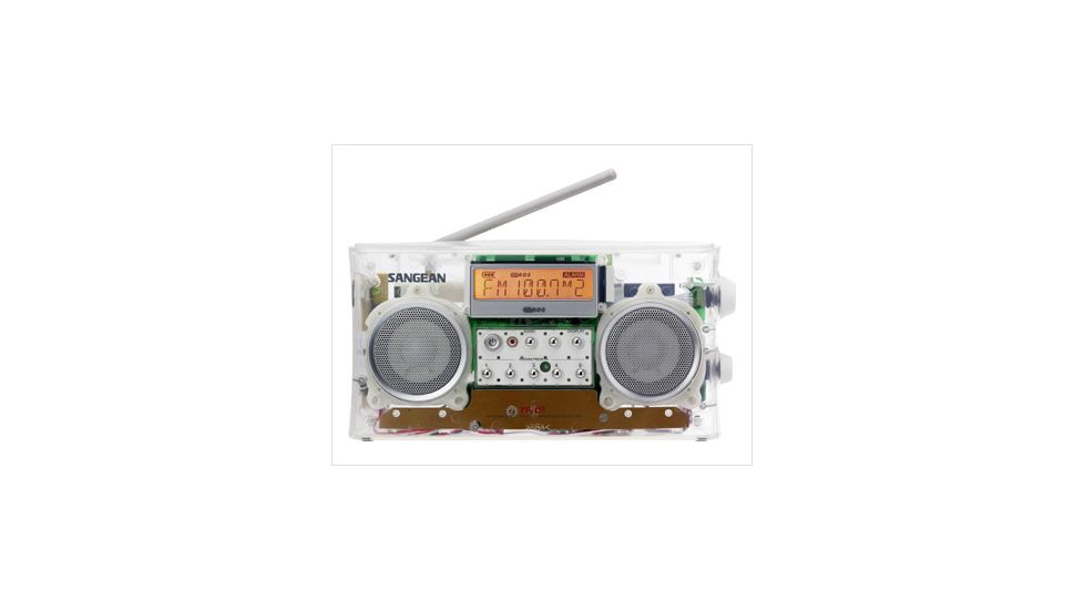 Sangean FM-Stereo RBDS/AM Digital Tuning Portable Receiver, Clear, Medium, PR-D5CL