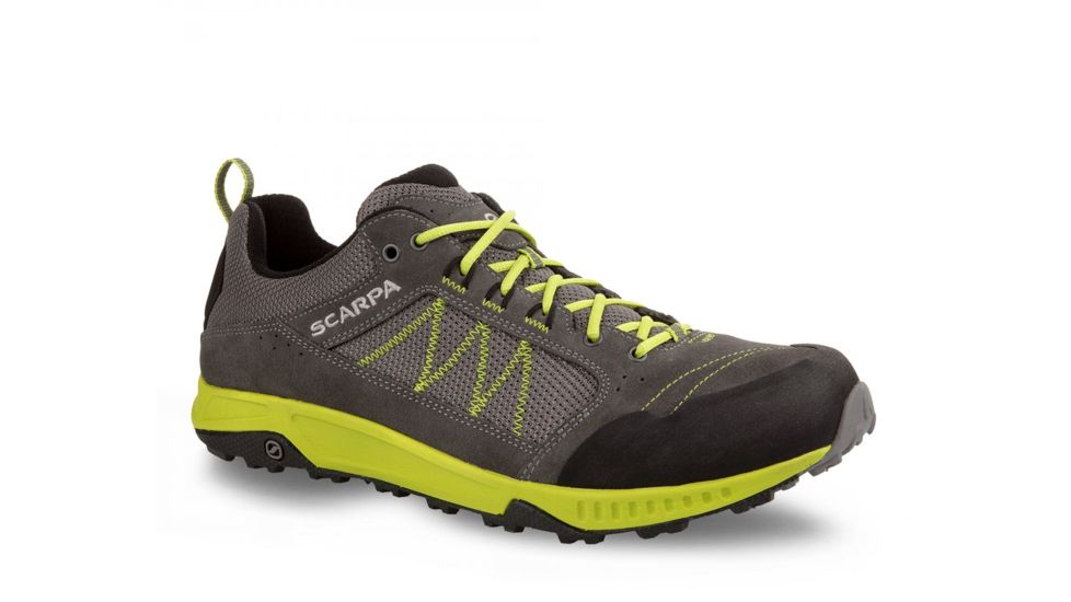 Scarpa Rapid Trail Running Shoes - Mens, Dark Grey/Green, Medium, 43, 33355/350-DkgryGrn-43