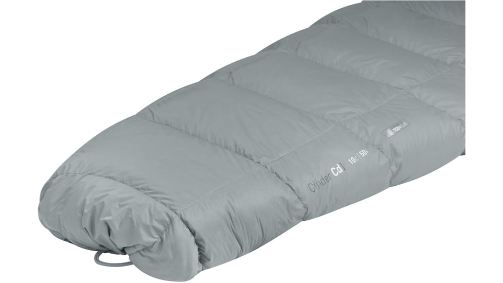 Sea to Summit Cinder CDL 50F Integrated Down Quilt Sleeping Bag, Grey, Regular, S2311