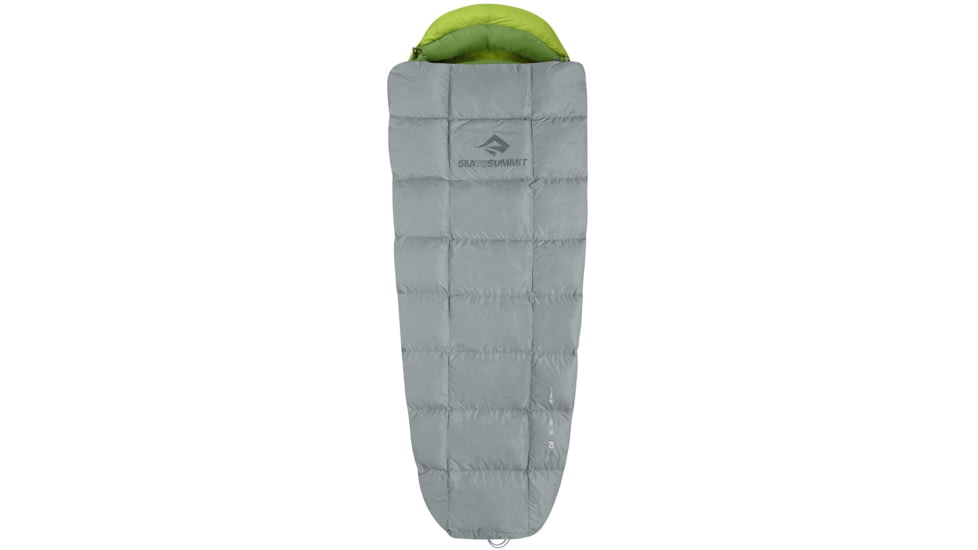 Sea to Summit Cinder CDL 50F Integrated Down Quilt Sleeping Bag, Grey, Regular, S2311