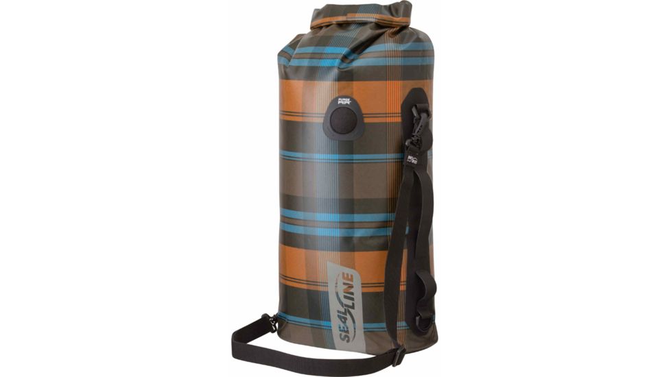 SealLine Discovery Deck Dry Bag-Olive Plaid-10 L