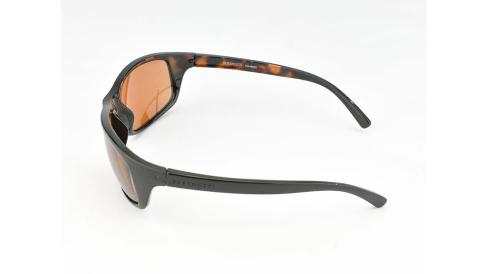 Serengeti Bormio Sunglasses, Shiny Tortoise Black Frame, Polar PhD Drivers Lens, 8167