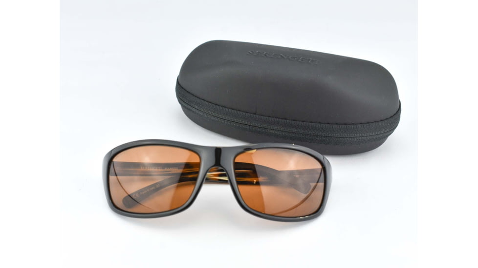 Serengeti Bormio Sunglasses, Shiny Tortoise Black Frame, Polar PhD Drivers Lens, 8167
