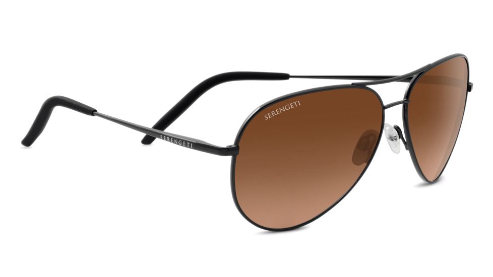 Serengeti Carrara Sunglasses, Satin Dark Gunmetal, Drivers Gradient, 8453