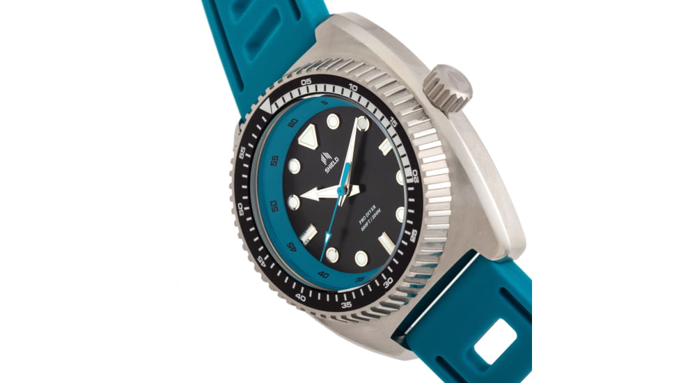 Shield Dreyer Diver Strap Watch - Mens, Black/Teal, One Size, SLDSH107-4
