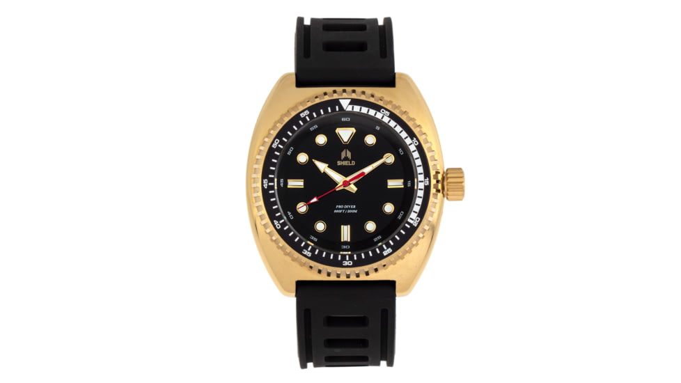 Shield Dreyer Diver Strap Watch - Mens, Gold/Black, One Size, SLDSH107-5