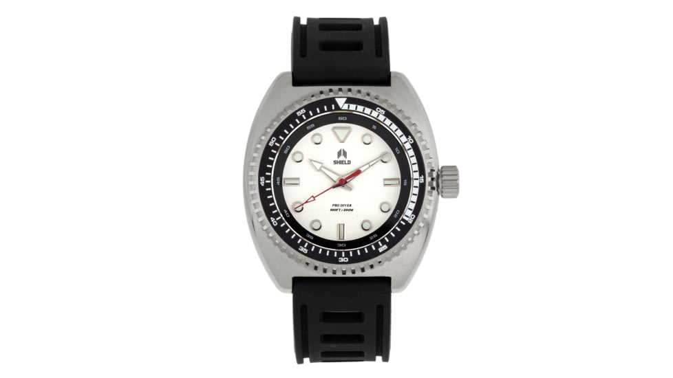 Shield Dreyer Diver Strap Watch - Mens, White/Black, One Size, SLDSH107-1