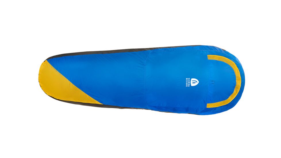 Sierra Designs Backcountry Bivy Sleeping Bag, Blue/Yellow, Regular, 40153417R