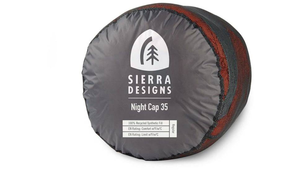 Sierra Designs Night Cap 35 Deg Sleeping Bag, Regular, 77610721R