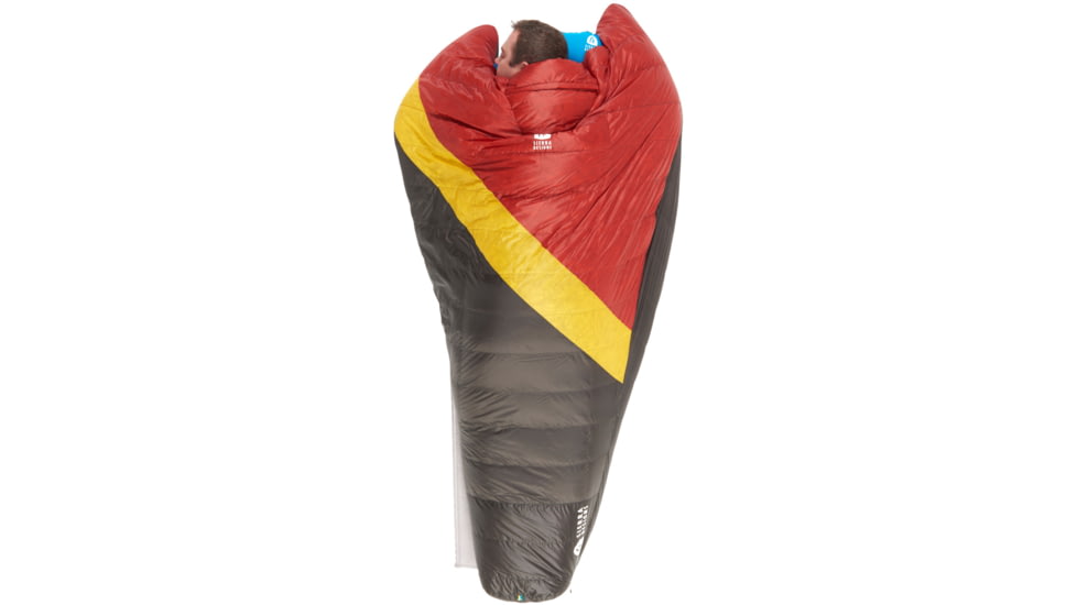 Sierra Designs Nitro Quilt 800F 20 Degrees Sleeping Bags, Red/Yellow/Black, Regular, 80710524R