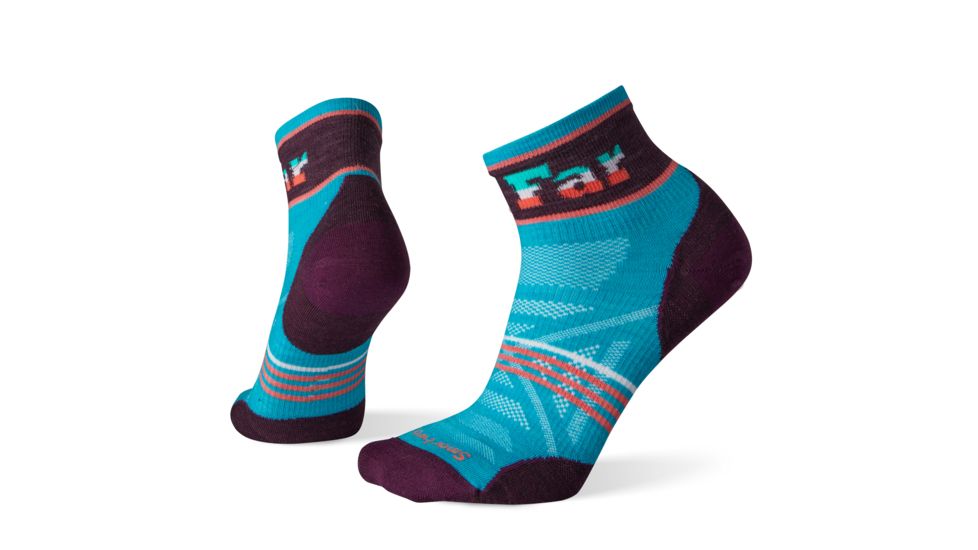 Smartwool PhD Outdoor Ultra Light Pattern Mini Socks - Womens, Capri, Medium, SW001225810-M
