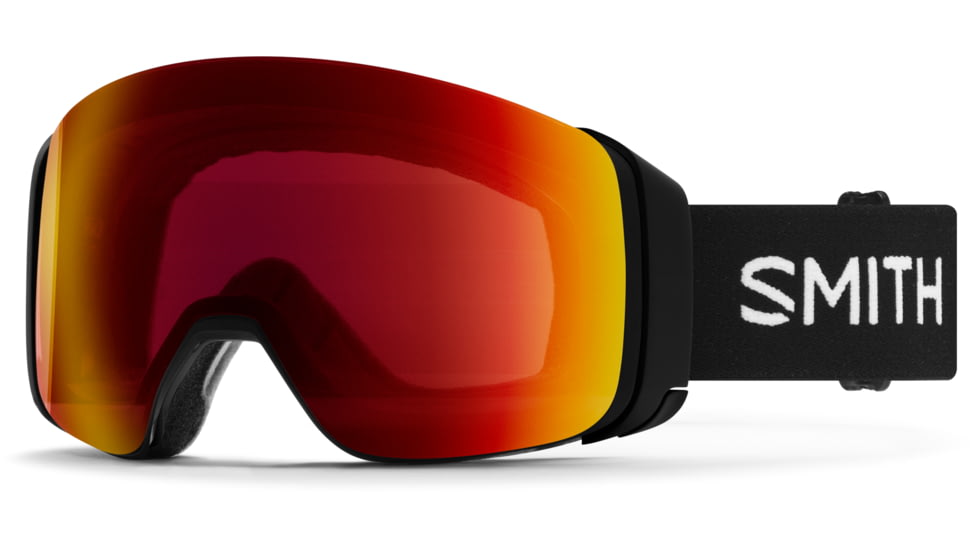 Smith 4D Mag Goggle, ChromaPop Sun Red Mirror, Black, M007320JX996K