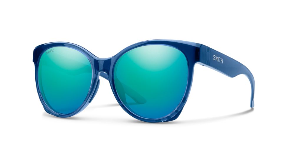 Smith Fairground Sunglasses - Womens, Sapphire Frame, Chromapop Opal Mirror Lens, 201911OXZ54G0