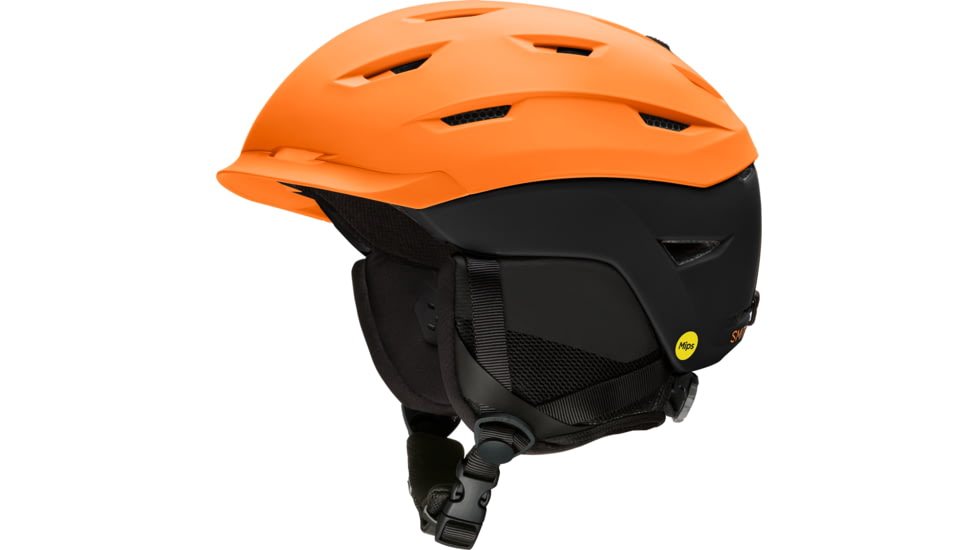 Smith Level Mips Helmet, Matte Mandarin / Black, Large, E006280SQ5963