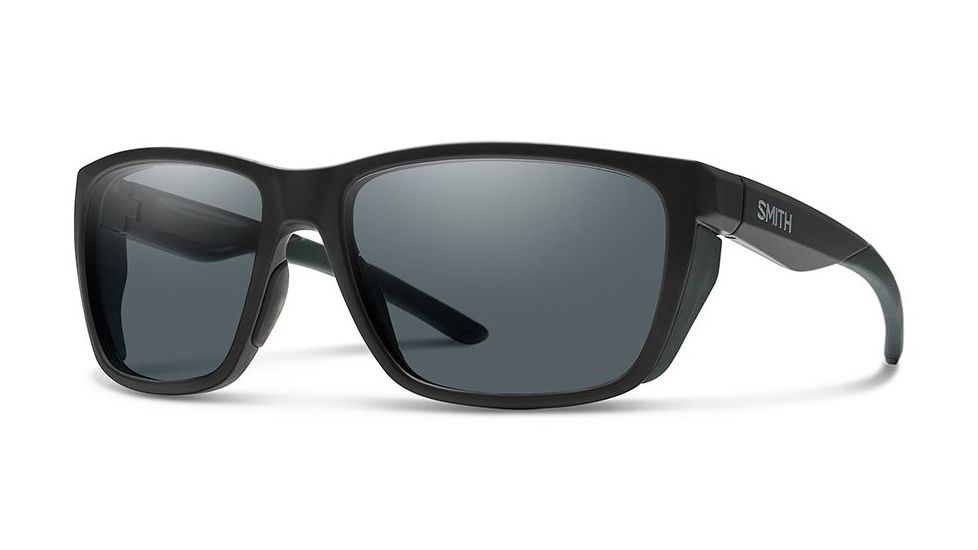 Smith Longfin Elite Sunglasses, Matte Black Frame, Gray Lens, 20232800359IR