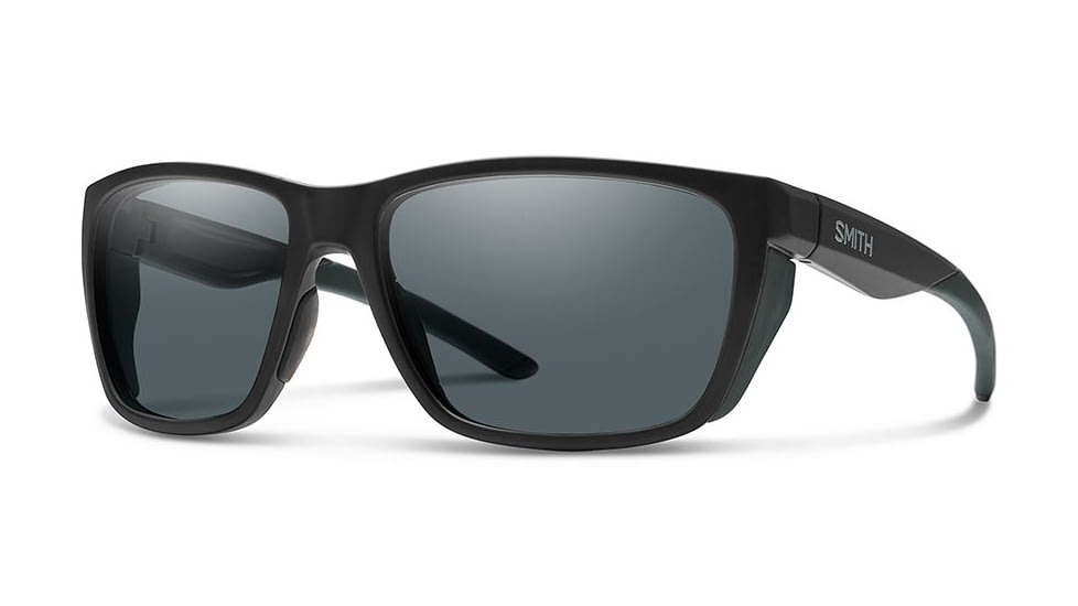 Smith Longfin Elite Sunglasses, Matte Black Frame, Polarized Gray Lens, 20232800359M9