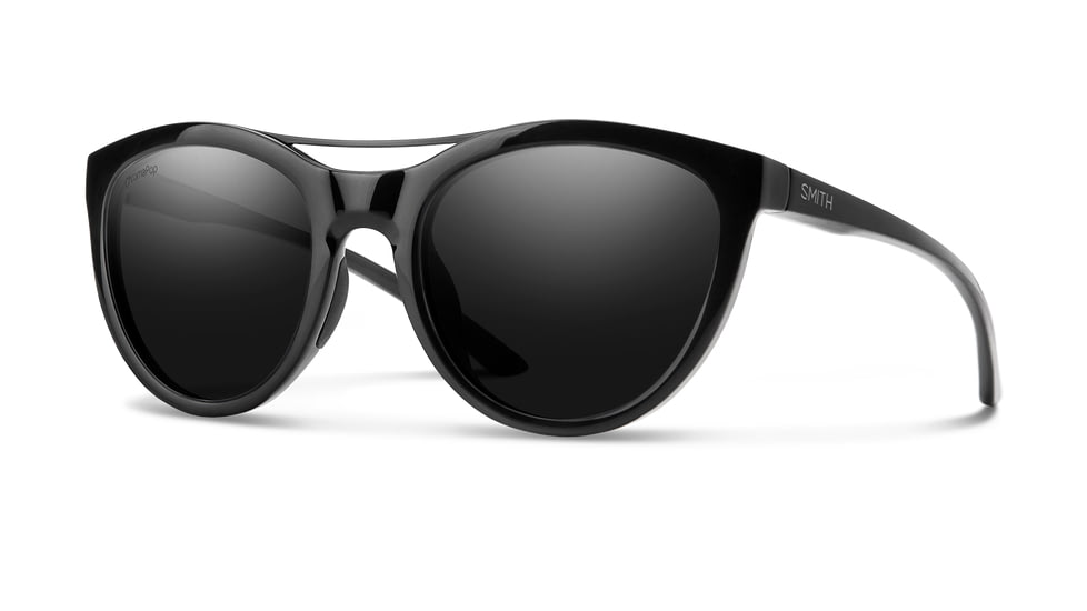 Smith Midtown Sunglasses - Womens, Black Frame, Black Lenses, Black, 202303807556N