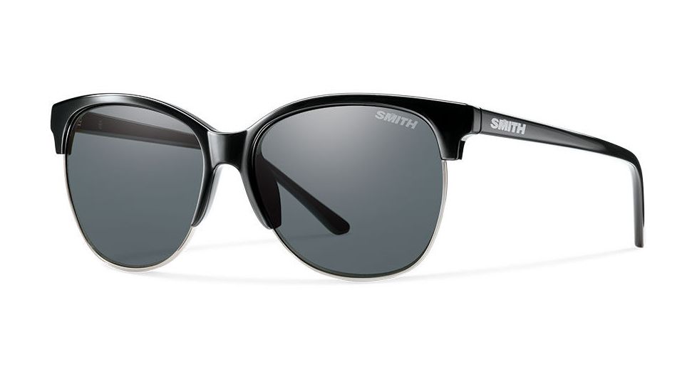 Smith Optics Rebel Sunglasses, Black Frame, Polarized Gray Lens, Polarized, BLPPGYBK