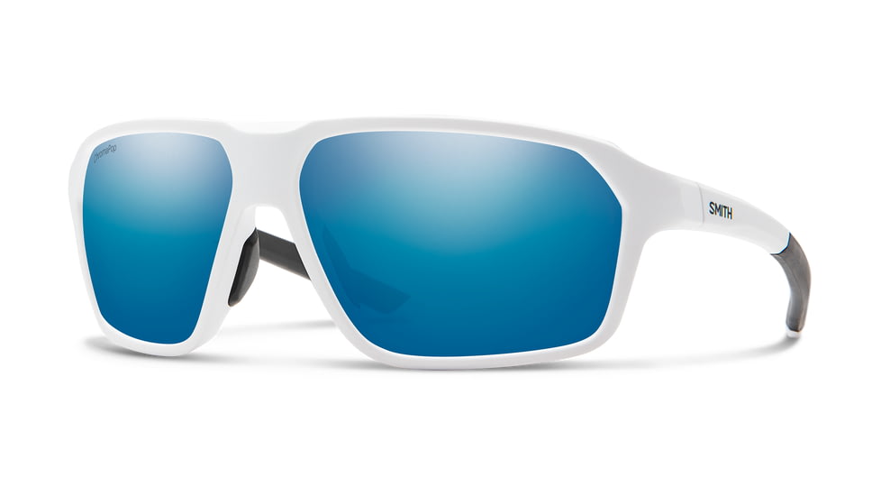 Smith Pathway Sunglasses - Mens, Matte White Frame, Blue Mirror Lenses, Matte White, 2029846HT62QG