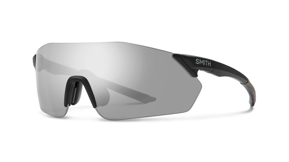 Smith Reverb PivLock Sunglasses, Matte Black Frame, ChromaPop Platinum Mirror Lens, 20152100399XB