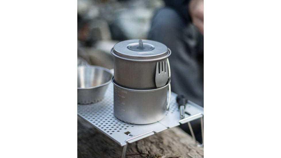 Snow Peak Mini Solo Titanium Cook Set SCS-004TR with Free S&H — CampSaver