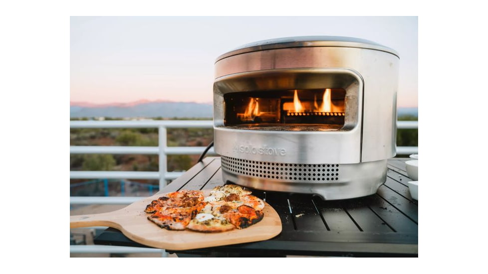 Solo Stove Pi Pizza Oven + Burner, Stainless Steel, Large, PIZZA-OVEN-12-BURNER