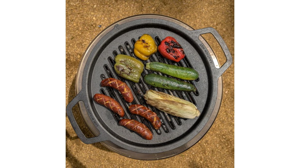 Solo Stove Ranger Cast Iron Grill Cooking Bundle 2, Stainless Steel, Cast Iron Black, Medium, SSRAN-COOKING-BUNDLE