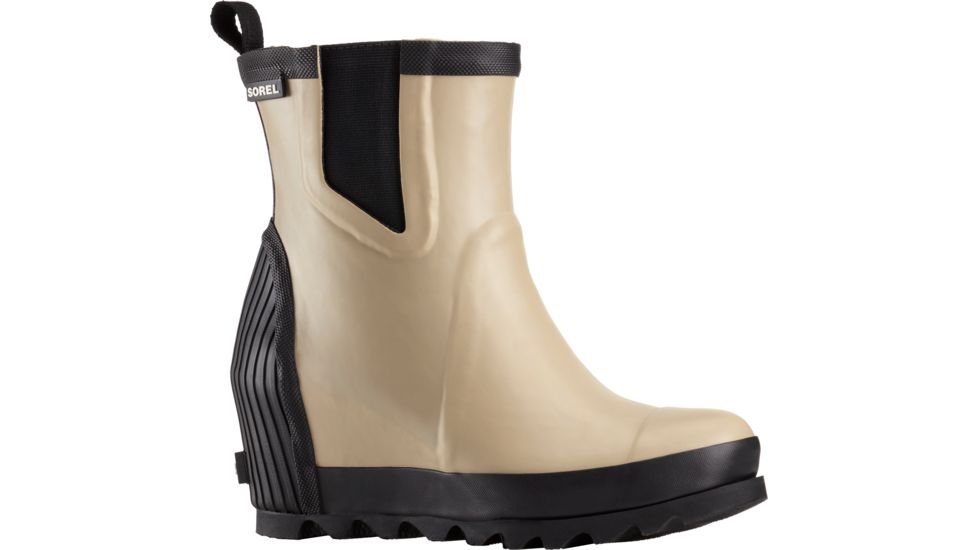 Sorel Joan Rain Wedge Chelsea Felt Rubber Boot — Womens Shoe Size 10