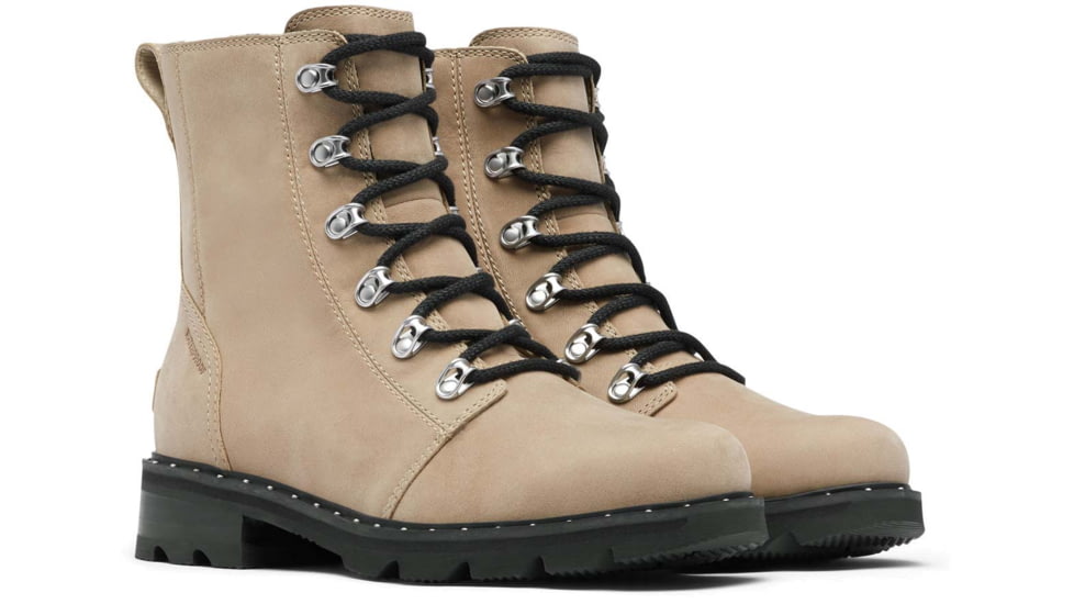 sorel lennox lace boot sandy tan