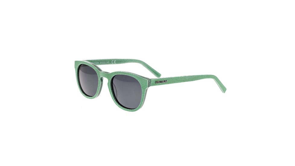 Spectrum Sunglasses North Shore Polarized Denim Sunglasses, Green / Black SSGS130GN