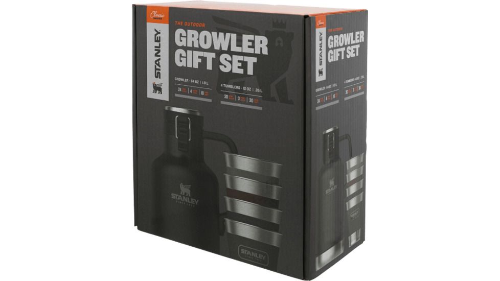 Stanley Classic Outdoor Growler Gift Set-, Matte Black + Multi, 10-02116-019